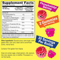 Kid'S Calcium, Magnesium, Zinc + Vitamin D3 Gummies By Wellyeah Bone, Muscle And Nerve Health Support, Immune Support For Men And Women Gluten Free, Non Gmo Raspberry Flavor 60 Count