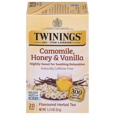 Twinings Lemon & Ginger, Caffeine-Free Herbal Tea Bags, 100 CT Box (1 Pack) | Spicy & Tangy, Ginger, Lemon Peel, Lemongrass, Blackberry Leaves, Soothe Digestion, 100 Foil Lined Individually Wrapped Bags