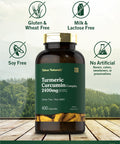 Carlyle Turmeric Curcumin Supplement 2400Mg | 400 Powder Capsules | Non-Gmo, Gluten Free Complex | Tahoe Naturals