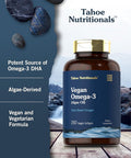 Carlyle Vegan Omega 3 Supplement | 150 Softgels | from Algae Oil | Non-GMO & Gluten | by Tahoe Nutritionals