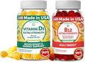 Lunakai Vitamin D3 And Vitamin B12 Gummies Bundle Immunity Bone And Mood Support Vit D3 2000Iu Supplement 3000Mcg Methylcobalamin High Absorption Energy Gummy 30 Days Supply