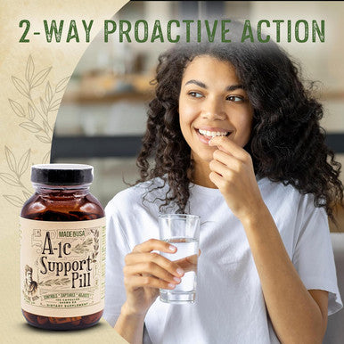 Medicine Man Plant Co A-1C Support 120 Capsules - Natural And Organic With Bitter Melon, Holy Basil, And Aloe Vera Extract - Non-Gmo And Herbal Formula