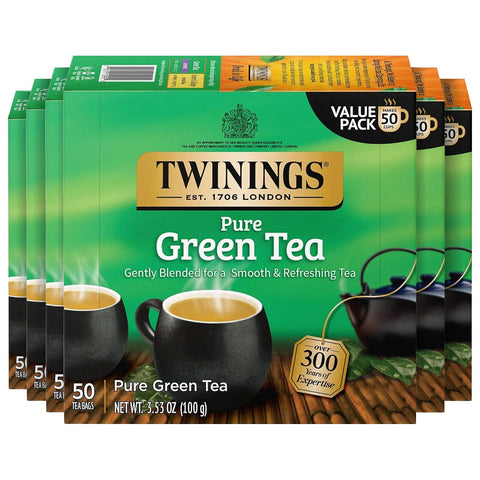 Twinings Lemon & Ginger, Caffeine-Free Herbal Tea Bags, 100 CT Box (1 Pack) | Spicy & Tangy, Ginger, Lemon Peel, Lemongrass, Blackberry Leaves, Soothe Digestion, 100 Foil Lined Individually Wrapped Bags