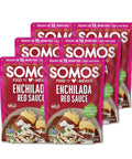 SOMOS Red Enchilada Sauce - Authentic Mexican Flavor & Trusted Quality Ã¢â‚¬â€œ Gluten Free, Non-GMO & Vegan - Perfect for Enchiladas, Chip Dip | 8 oz Pouches (Pack of 6)
