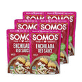 SOMOS Red Enchilada Sauce - Authentic Mexican Flavor & Trusted Quality Ã¢â‚¬â€œ Gluten Free, Non-GMO & Vegan - Perfect for Enchiladas, Chip Dip | 8 oz Pouches (Pack of 6)