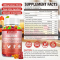 Calcium Citrate Gummies - 1200 Mg Calcium Gummies With Magnesium Zinc Vitamins - Calcium Chews For Bone, Muscle, Joints, Immune Support, High Absorption Calcium Supplements For Women & Men 2 Packs