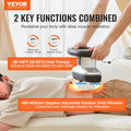 Vevor Chiropractic Massager With Heat And Adjustable Vibration Professional Orbital Handheld Therapeutic Body Massage Tool For Back Neck Shoulder Muscle Pain Relief