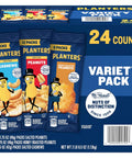 PLANTERS Variety Pack, Salted Cashews, Salted Peanuts & Honey Roasted Peanuts, On-the-Go Nut Snacks, Individually Packed Snacks, Mixed Nuts, Kosher, (36 Count)