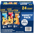 PLANTERS Variety Pack, Salted Cashews, Salted Peanuts & Honey Roasted Peanuts, On-the-Go Nut Snacks, Individually Packed Snacks, Mixed Nuts, Kosher, (36 Count)