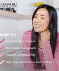 Havasu Nutrition Collagen Gummies Formulated with Collagen Biotin to Support Hair Skin and Nail Growth for Men Women GelatinFree 2 Pack 120 Gummies