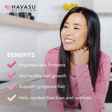 Havasu Nutrition Collagen Gummies Formulated with Collagen Biotin to Support Hair Skin and Nail Growth for Men Women GelatinFree 2 Pack 120 Gummies