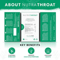 Nutra Tea NUTRATHROAT - Soothing Throat Tea | Sore Throat Tea | Throat Relief Tea - Tea For Sore Throat & Coughs - Includes Marshmallow Root & Slippery Elm - 20 Enveloped Tea Bags - by - Herbal Tea