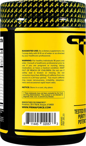 Primaforce Pre-Workout Complex Powder (Watermelon Candy 30 Servings) - Fitness Supplement for Workout Routine Enhancement 438g