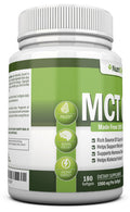 NutriONN MCT Oil - 3000mg - 180 Softgels - Made from 100% Organic Coconuts - Non GMO, Cold Pressed, Paleo Friendly Capsules - Great for Boosting Focus & Energy