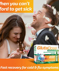 Glutadose Recovery Immunity Supplement - Liquid Vitamins Immune Support For Kids & Adults, Cold & Flu Care Package (Glutathione Astragalus Echinacea Acerola) Immune Booster For Women Men - 12 Vials