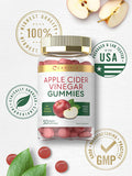 Apple Cider Vinegar Gummies | 50 Count | Natural Apple Flavor | Vegan, Non-GMO, Gluten Free | ACV Supplement | by Carlyle