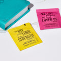 Thoughtfully Gourmet Tea Affirmations Christian Prayer Set Includes 6 Flavours of Tea with Bible Verses from Psalms and Other Books to Rejoice Pack of 90