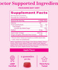 Pink Stork Detox Gummies ACV Gummies with Ginger to Support Detox and Debloat Metabolism Gut Health and Digestion Chewable Apple Cider Vinegar Gummies - 44 Count