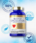 Blood Circulation Supplement | 180 Capsules | Supports Healthy Circulation | Non-Gmo, Gluten Free | By Carlyle