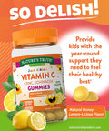 Vitamin C Gummies for Kids | with Zinc & Eusacea | 60 Count | Vegetarian, Non-GMO & Gluten | by Natures Truth