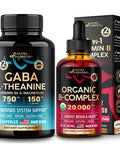 NUTRAHARMONY Gaba With L-Theanine Capsules & Vitamin B Complex Drops