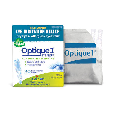 Boiron Optique 1 Eye Drops for Dry Eyes Allergies 30 Count