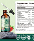 Liquid Iron Supplement For Women, Men, Iron Drops With Women'S Health Herb Blend, Calcium, Zinc & Multivitamin - Support Blood Builder, Skin, Energy, Immune For Iron Deficiency, Anemia, Vegan 2 Fl Oz