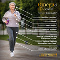 Signify Nature Omega 3 Fish Oil Supplement With Vitamin D3 5000 Iu - 1000Mg Triglyceride Capsules For Brain Health - Omega3 Epa Dha + Vit D 3-90Ct