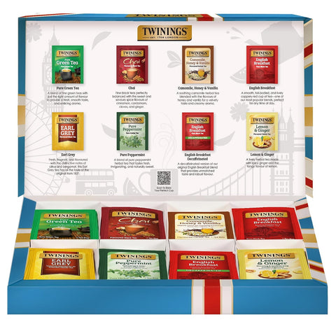 Twinings Lemon & Ginger, Caffeine-Free Herbal Tea Bags, 100 CT Box (1 Pack) | Spicy & Tangy, Ginger, Lemon Peel, Lemongrass, Blackberry Leaves, Soothe Digestion, 100 Foil Lined Individually Wrapped Bags
