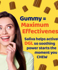Enzymedica, Dgl Stomach Soothe Gummies, Supports Digestive Health And Occasional Heartburn, Chocolate, 74 Count