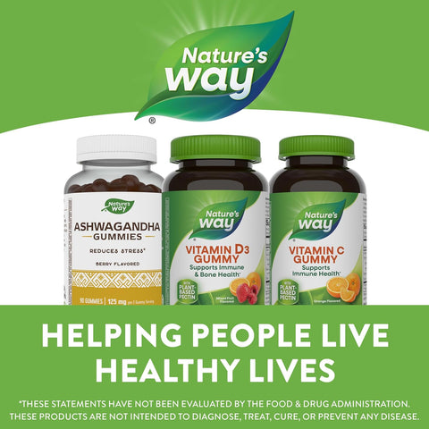 NatureS Way Vitamin D3 Gummies Supports Immune And Bone Health 2000 Iu (50 Mcg) Per 2Gummy Serving Vitamin D3 2000Iu Per 2 Gummies Mixed Fruit Flavored 120 Count