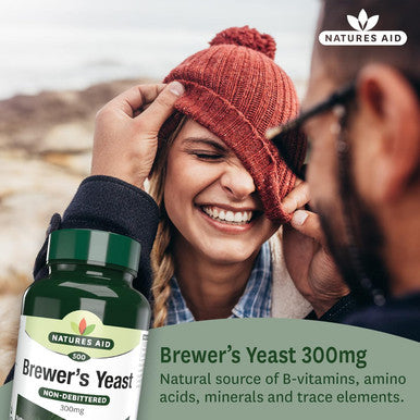 Natures Aid Brewers Yeast 300 Mg 500 Tablets (Natural Source Of B-Vitamins Amino Acids Minerals And Trace Elements Vegan Society Approved Made In The Uk)
