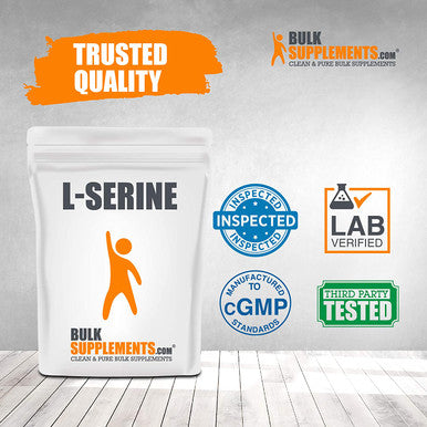 BulkSupplements L-Serine Powder - Brain Supplement - Sleep Powder - Mental Focus - Amino Acid Nutritional Supplements (1 Kilogram)