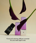 Vitruvi Stone Diffuser White and Vitruvi Organic Lavender, 100% Pure Premium Essential Oil (0.3 fl.oz)