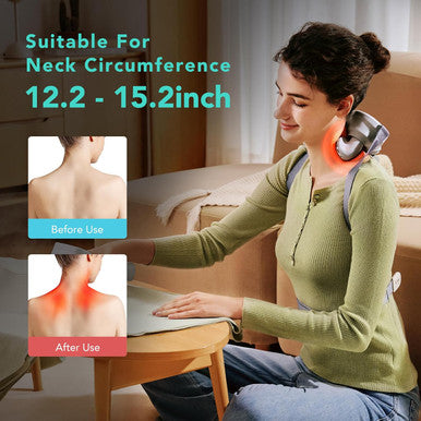 Skg Shiatsu Neck Massager For Pain Relief Deep Tissue,Christmas Gifts For Men Women Dad Mom Neck And Shoulder Massager 4D Electric Kneading Massager With Heating H7