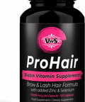 Vws Biotin 10,000 Mcg Dietary Supplement W/Zinc & Selenium To Promote Thicker Hair Growth, Stronger Nails & Healthy Skin For Women And Men, 120 Vegan Capsules