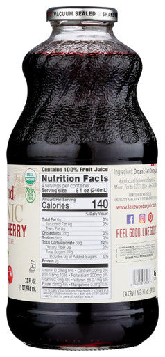 Lakewood Organic Pure Cherry Tart Juice 32 oz