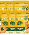 SOLELY - Organic Dried Pineapple Rings (5.5 oz Resealable Bags, Pack of 3) - Real Fresh Fruit - 1 Ingredient - Healthy Snacks for Adults & Kids - Non GMO, Vegan Snacks, Shelf Stable - 3 Bags (16.5 oz)