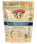 Barlean's Organic Flax Chia And Coconut Seed Blend Vegan Usda Organic Non Gmo Gluten Free 12 Ounces