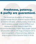 Carlson Kid's Super Daily D3 Vitamin D Drops for Kids 400 IU per drop 1Year Supply Heart and Immune Health Vegetarian Liquid Vitamin D Drops Unflavored 365 drops