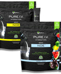 Karamd Pure I.V. - Doctor Formulated Electrolyte Powder Drink Mix 2 Flavor Bundle Refreshing & Delicious Hydrating Packets With Vitamins & Minerals 1 Lemon Lime & 1 Variety Bag (32 Sticks)