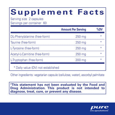 Pure Encapsulations Cognitive Aminos 120 vegcaps