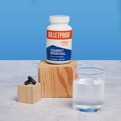 Bulletproof Coconut Charcoal Detox And Gas Relief Capsules, 90 Count, Sourced From 100% Coconut Shells