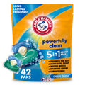 Arm & Hammer Clean Burst 5-In-1 Laundry Detergent Power Paks High Efficieny (He) 42 Count