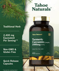 Carlyle Turmeric Curcumin Supplement 2400Mg | 400 Powder Capsules | Non-Gmo, Gluten Free Complex | Tahoe Naturals