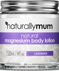 Naturallymum NaturallyMum - Magnesium Body Lotion [NATURAL & VEGAN] - Topical Magnesium Cream Lotion Support for Sleep Bone Heart & Muscle Health - Lavender - Made in UK & Safe for Kids