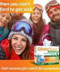Glutadose Recovery Immunity Supplement - Liquid Vitamins Immune Support For Kids & Adults, Cold & Flu Care Package (Glutathione Astragalus Echinacea Acerola) Immune Booster For Women Men - 12 Vials