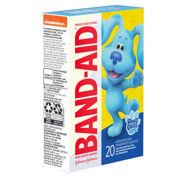 Band-Aid Brand Adhesive Bandages For Kids, Nickelodeon Blue'S Clues & You, 20 Ct