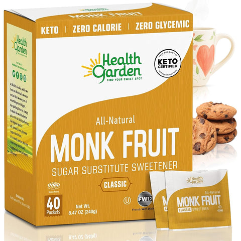 Health Garden Monk Fruit Sweetener, Golden, 2.5lbs Bag ÃƒÂ¢Ã¢â€šÂ¬Ã¢â‚¬Å“ 1:1 Monk Fruit Sugar Substitute with Erythritol ÃƒÂ¢Ã¢â€šÂ¬Ã¢â‚¬Å“ Zero Calorie Monkfruit Sweetener Pure ÃƒÂ¢Ã¢â€šÂ¬Ã¢â‚¬Å“ Ideal for Baking, Keto Friendly, Non-GMO, Kosher