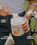 Snap BCAA Powder Essential Amino Supplement with Nitric Oxide Booster - Pre Workout Powder, Recovery Supplements Post Workout, Muscle Strength, BCAA for Women & Men (30 Servings) (Peach Mango)